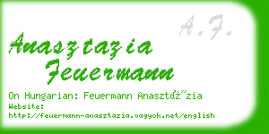 anasztazia feuermann business card